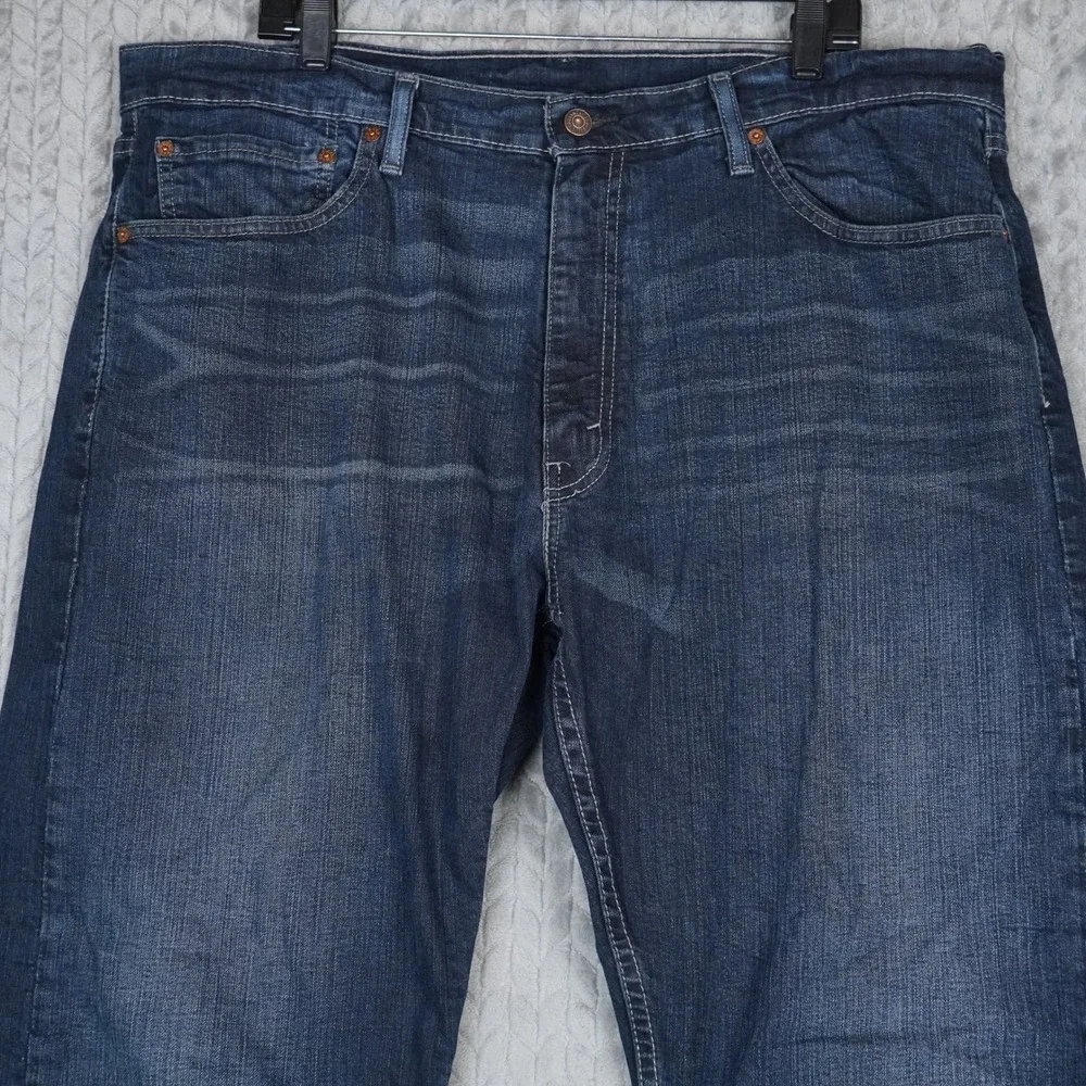 Levi's 505 Jeans Mens 38x32 Dark Wash Straight Leg Denim Regular Fit